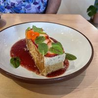 Strawberry Tres De Leches  at La Semilla in Atlanta