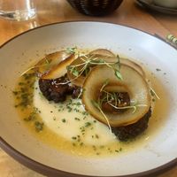 lions mane mushroom steak  at La Semilla in Atlanta