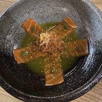 salmon sashimi  at Kusaki - Pop-up in Los Angeles