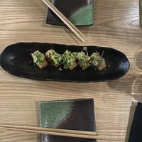 avocado crispy rice  at Kusaki - Pop-up in Los Angeles