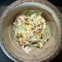 Coconut Pistachio Pudding   at Kusaki - Pop-up in Los Angeles