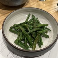 Green beans  at Kusaki - Pop-up in Los Angeles