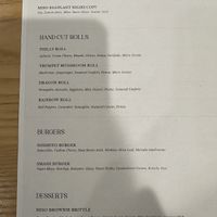 Menu December 2024  at Kusaki - Pop-up in Los Angeles