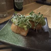 Crispy rice appetizer   at Kusaki - Pop-up in Los Angeles