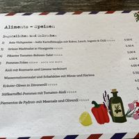 Menue  at Bagatelle in Cologne