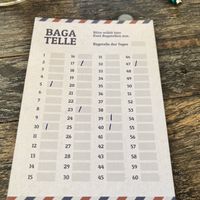 Order sheet  at Bagatelle in Cologne