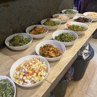 Küche - frische  Zutaten   at Priyamali Gedara in Polonnaruwa