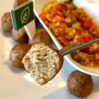 Plant based protein "meatballs" at IKEA in Oviedo