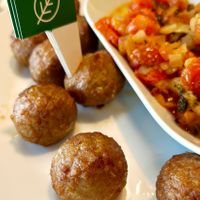 Plant based protein "meatballs" at IKEA in Oviedo