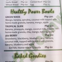 Bowls menu #Veganuary at Green Waves Cafe in Siargao