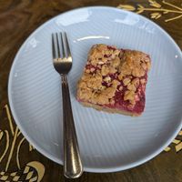 Vegan crumbles at Shop from Crisis in North London