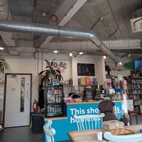 Cafe area at Shop from Crisis in North London