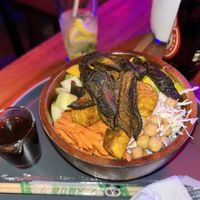 Vegan crispy tofu bowl  at Sibol in Siargao
