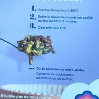 Instructions on how to reheat cookie (comes in bamboo bowl ok for microwave and oven) #Veganuary at Holy Cookie in Paris