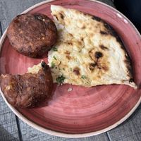 Potato patty and Garlic Naan   at Sammy a Vegan Boy - Cloud Kitchen - Maybe closed in Patchogue