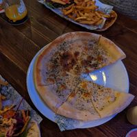 Garlic bread at The Head of Steam in Sheffield