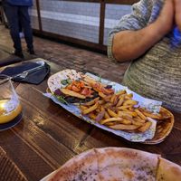 Vegan lamb gyros at The Head of Steam in Sheffield