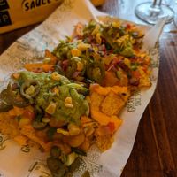 Loaded nachos at The Head of Steam in Sheffield
