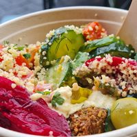 Falafel bowl at Maoz - Muntplein in Amsterdam