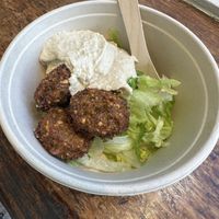 Falafel and hummus pre salad extras   at Maoz - Muntplein in Amsterdam