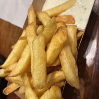 Fries with garlic sauce  at Maoz - Muntplein in Amsterdam
