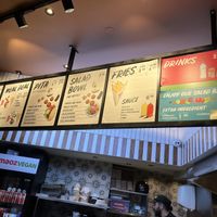 Menu  at Maoz - Muntplein in Amsterdam