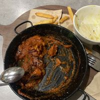 The leftovers of what is the best vegan eggplant parmy I’ve ever had!  at Agnes Water Tavern in Agnes Water