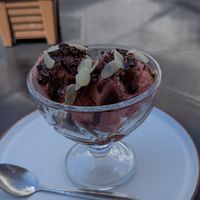 Strawberry Ice Cream at Vegan Barrio in Cozumel