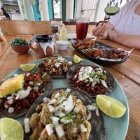 Tacos Barrio - 4 different options  at Vegan Barrio in Cozumel