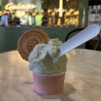 Tons of hardworking staff meant the queue moved fast on a hot day. Lots of voice. Happy all roundd #Veganuary at Anita Gelato in Manly