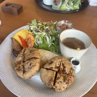 Vegan platter  at Cafe Aoioto in Tsukuba
