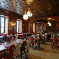 Dining room at Refuge du Montenvers in Chamonix-mont-blanc