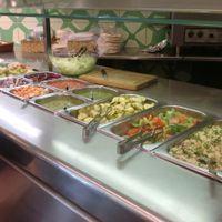 Salad bar at Maoz - Leidsestraat in Amsterdam