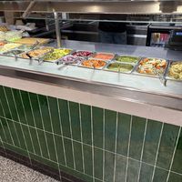 The salad bar  at Maoz - Leidsestraat in Amsterdam