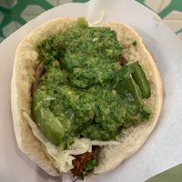 mmmmm falafel. this sauce is amazing  at Maoz - Leidsestraat in Amsterdam