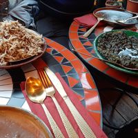 Rice and spinach at Delrobah in Antwerpen