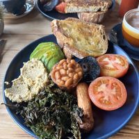 Vegan breakfast   at Tipi Coffee Co in Saffron Walden