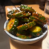 Kimchi cucumber  at Manto in Malmo