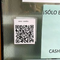 QR menú en español at Cuatro Gatos in Bamberg