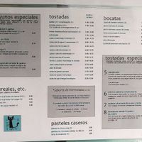 Menú comida at Cuatro Gatos in Bamberg