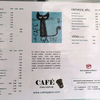 Menú bebida at Cuatro Gatos in Bamberg