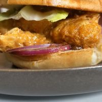 Chick'n style burger at Bunchi in Wolverhampton