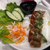 Five spice vegan pork platter  at eM Que Viet in St Paul