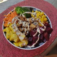 Tofu Rice Bowl at Granito de Arroz in Mazunte