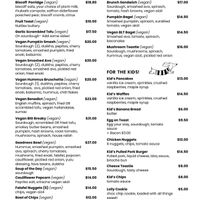 September 2025 menu at Mr Hubert's Cafe in Warragul