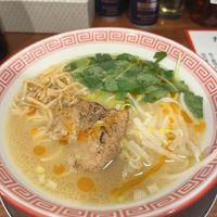 Vegan ramen with soy meat  at Tokyo Ramen Tower - 東京らあめんタワ in Tokyo