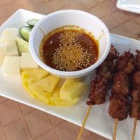 satay at Geographer Cafe in Malacca