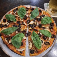 Pizza without cheese, ask for some olive oil to avoid dryness at Geographer Cafe in Malacca