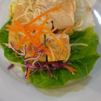 vegan fried tofu at Geographer Cafe in Malacca