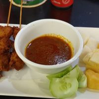 vegan Seitan sate at Geographer Cafe in Malacca